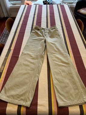 Light minty green wide leg jeans size 26